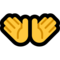 Open Hands emoji on Microsoft